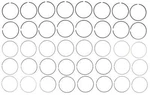 Engine Piston Ring Set Mahle 41859CP.040. Fixed Price $84.10.