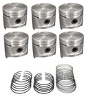 Silvolite Pistons SET/6+RINGS For Nissan/datsun 240Z 2.4 L24+260Z 2.6 L26 +.5MM. Fixed Price $241.07.