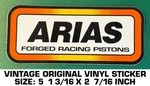 Arias Forged Racing Pistons Vintage Original Vinyl Decal Sticker Drag-nascar. Fixed Price $5.75.