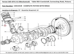 Ferrari Part 100165B Piston MMO30 (81.3). Fixed Price $111.00.