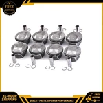 8X Pistons + Rings Set For Porsche Cayenne Panamera Gts 4.8L V8 955 957 970. Fixed Price $286.20.