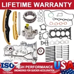 For Hyundai Accent Kia Rio Veloster 1.6 Gasket Head Bolts &oil Pump Timing Chain. Fixed Price $199.95.
