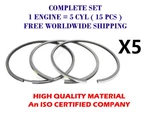 5CYL Piston Rings Set 81MM Std Fits For Seat 08-501900-00 2324CC Petrol TD12511. Fixed Price $115.69.