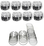 Silvolite Hypereutectic Coated Dish Top PISTONS/8+MOLY Rings Chevy 350 5.7L 040. Fixed Price $252.57.