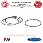 Supertech R77.50-GNH7750 77.50MM Bore 1X2.7/1.2X3.20/2.8X3.10MM Piston Rings. Fixed Price $43.21.