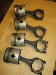 Mercedes-benz M121 Connecting RODS&86.99MM Pistons SET(4) 3 Xtras Spare.. Fixed Price $299.99.