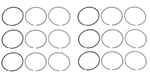 Set Of 6 Piston Ring (84.00 Mm, Standard) (oem) Mahle 083 20 N0 For Bmw. Fixed Price $194.29.