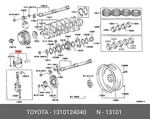 Genuine Oe Piston Sub-assy, W/pin, 1310124040 For Toyota 13101-24040. Fixed Price $47.14.
