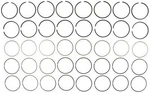 Engine Piston Ring Set Mahle 50847CP. Fixed Price $100.58.