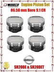 Wiseco 3.405" 86.50 Mm Bore 9.1:1 Cr Engine Piston Set For Nissan SR20DET. Fixed Price $840.99.