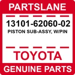 13101-62060-02 Toyota Oem Genuine Piston Sub-assy, W/pin. Fixed Price $52.29.