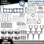 6PCS Connecting Rod & Pistons Rings Gasket Set For Audi A7 A6 A4 Quattro 3.0T. Fixed Price $525.99.