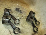 Evinrude Etec 115HP 2 Stroke Outboard Piston And Rod Set (5005443/5007510). Fixed Price $160.00.