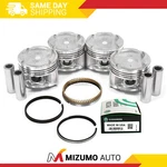Pistons W/ Rings Fit 92-95 Honda Civic Del Sol 1.6L Sohc D16Z6. Fixed Price $217.95.