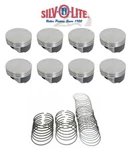 Silvolite Hypereutectic Flat Top Pistons SET/8+RINGS Kit Gm Chevy 6.2L LS3 Std. Fixed Price $322.34.
