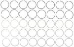 Engine Piston Ring Set Mahle 51716. Fixed Price $64.30.