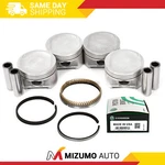 Pistons W/ Rings Fit 01-05 Honda Civic Vtec Ex Hx Si 1.7 D17A2 D17A6. Fixed Price $169.95.