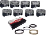 Coated Skirt Hypereutectic Flat Top Pistons W/ Rings For Chevrolet Sbc 350 5.7L. Fixed Price $223.49.