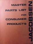 Jacobsen Riding Lawn Mower 42602 Thru 43043 (33 Models) Parts Manual Javelin. Fixed Price $89.95.