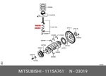Genuine Oe Bearing Connecting Rod(*std) 1115A761 For Mitsubishi 1115-A761. Fixed Price $10.24.