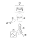 New Genuine Mopar Ring Piston 2014-2017 Oe 68098943AA. Fixed Price $339.92.