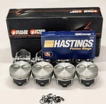 Chevy 383 Stroker Flat Top Hypereutectic Coated Pistons Set Of (8) W/moly Rings.. Fixed Price $336.72.