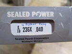 Sealed Power E236X .040 Engine Ring Set For Pistons Only (3D2-2). Fixed Price $35.00.