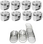 Silvolite Dished Pistons SET/8+CAST Rings For 1968-1980 Oldsmobile/olds 350 .030. Fixed Price $262.44.