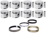 Set Of 8 Silvolite Std Flat Top Pistons & Rings 1966-1971 Dodge Chrysler 440. Fixed Price $388.99.