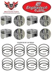 Ford Mercury 289 302 5.0 64 - 85 Enginetech Flat Top Pistons (8) Cast Rings. Fixed Price $229.49.