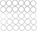 Engine Piston Ring Set Mahle 41856CP.040. Fixed Price $63.45.