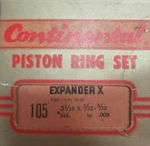 Nors Continental 105 1932-1942 85 Hp Ford Piston Rings (std). Fixed Price $30.00.