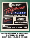 Federal Mogul Performance Parts Vintage Original Decal Sheet (5)STICKER. Fixed Price $7.33.
